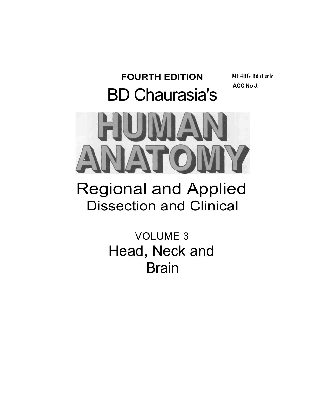BD Chaurasia’s Human Anatomy