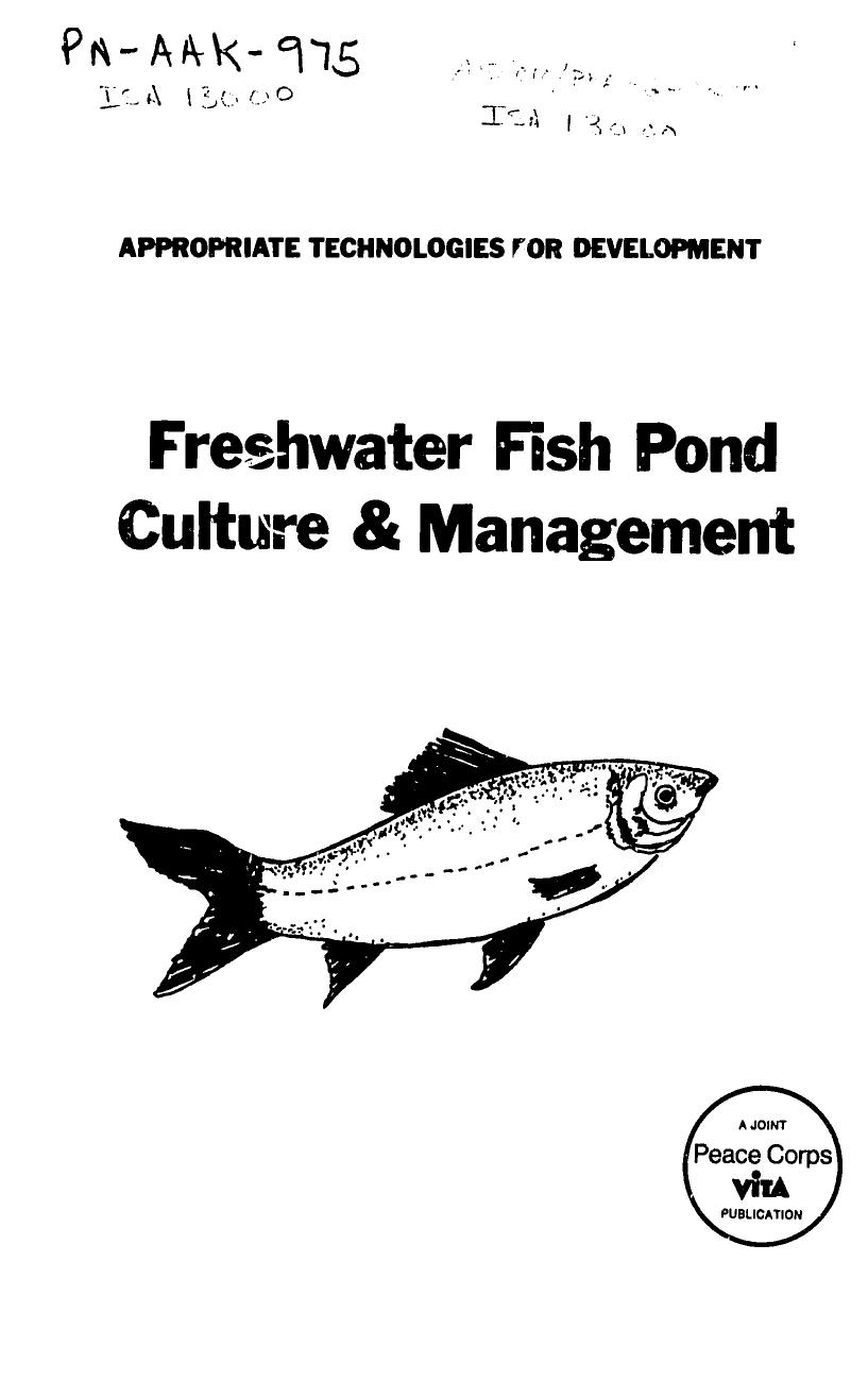 Freshwater Fish Pond Culture & Management