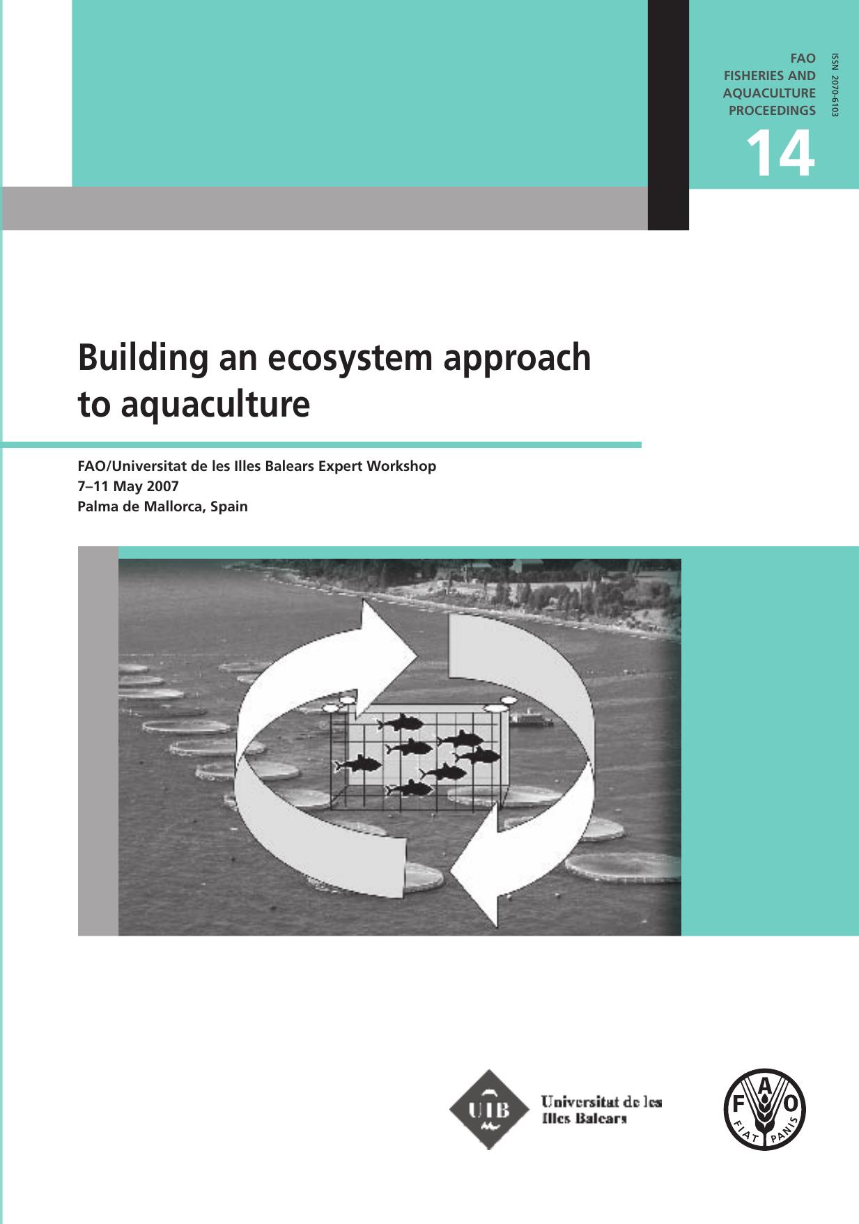 Building an ecosystem approach to aquaculture 2008