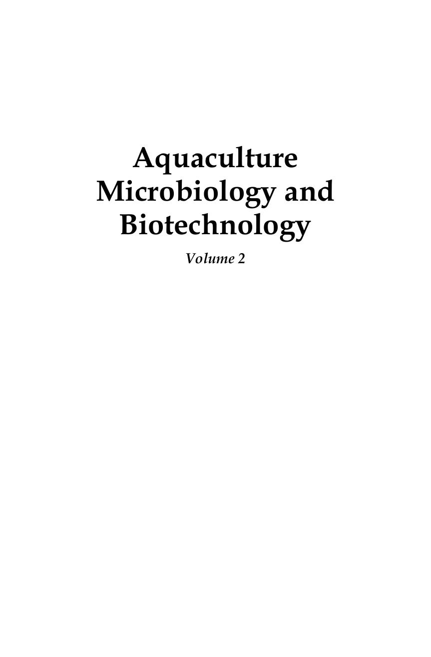 Aquaculture microbiology and biotechnology. Volume 2-Science Publishers (2011)