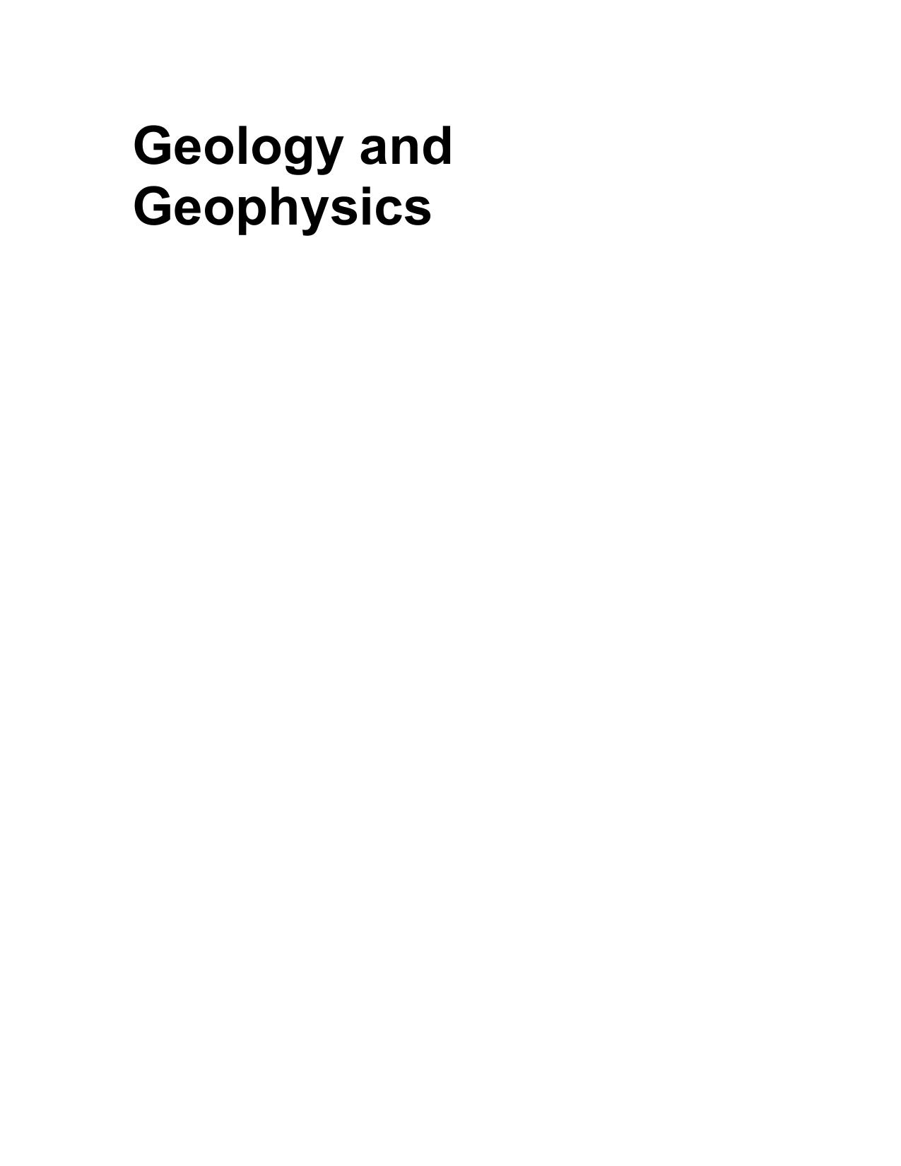 US NSF - OPP - Antarctic Journal, Vol. 33 - Geology and Geophysics