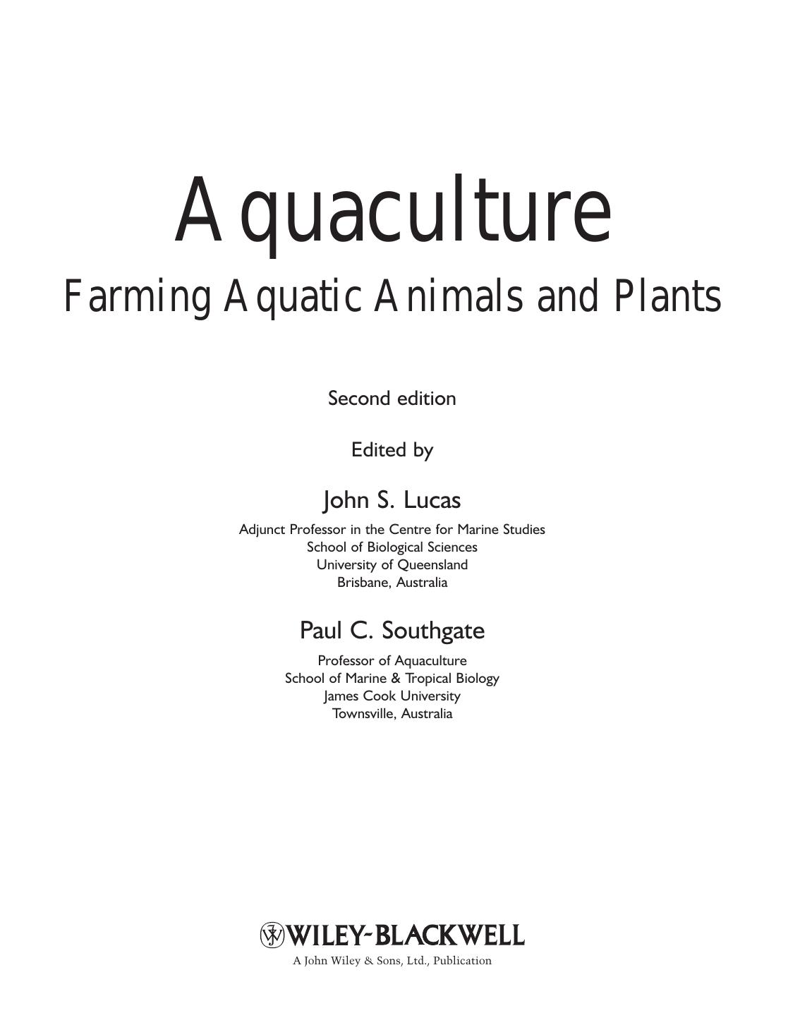 Aquaculture, Second edition-Wiley-Blackwell (2012)
