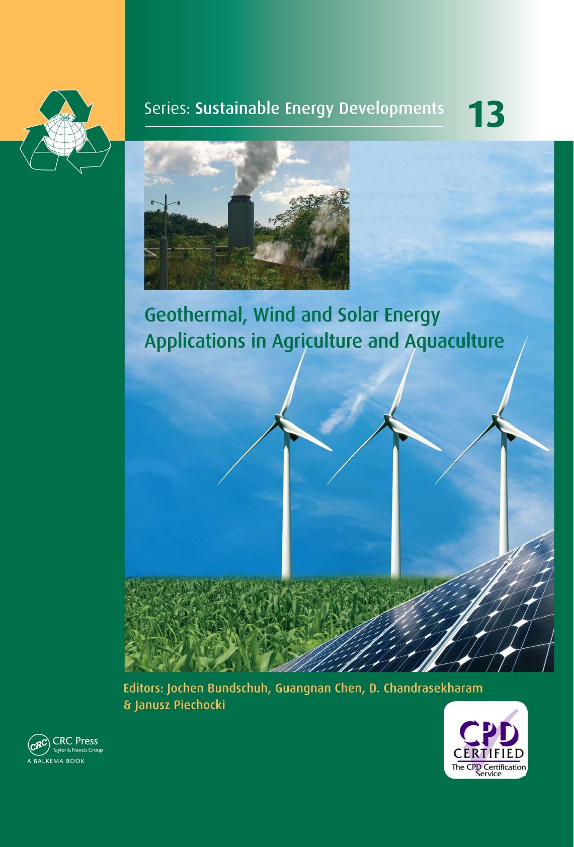 Geothermal,Wind and Solar Energy Applications in Agriculture and Aquaculture