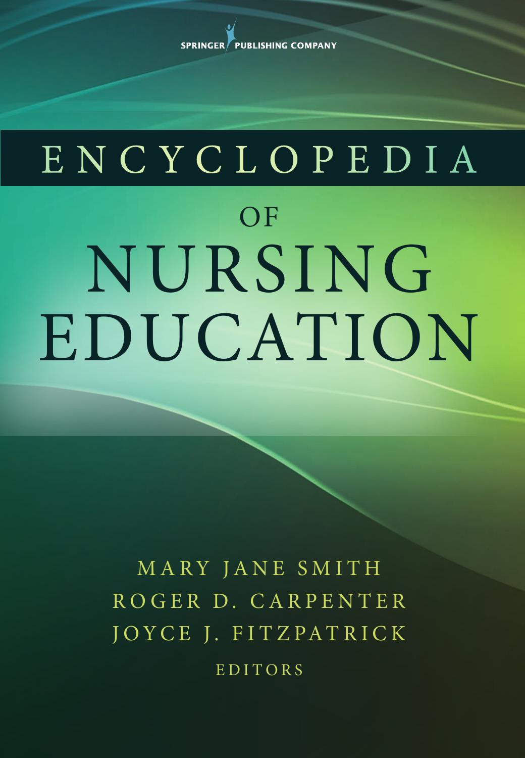 Encyclopedia of Nursing Education