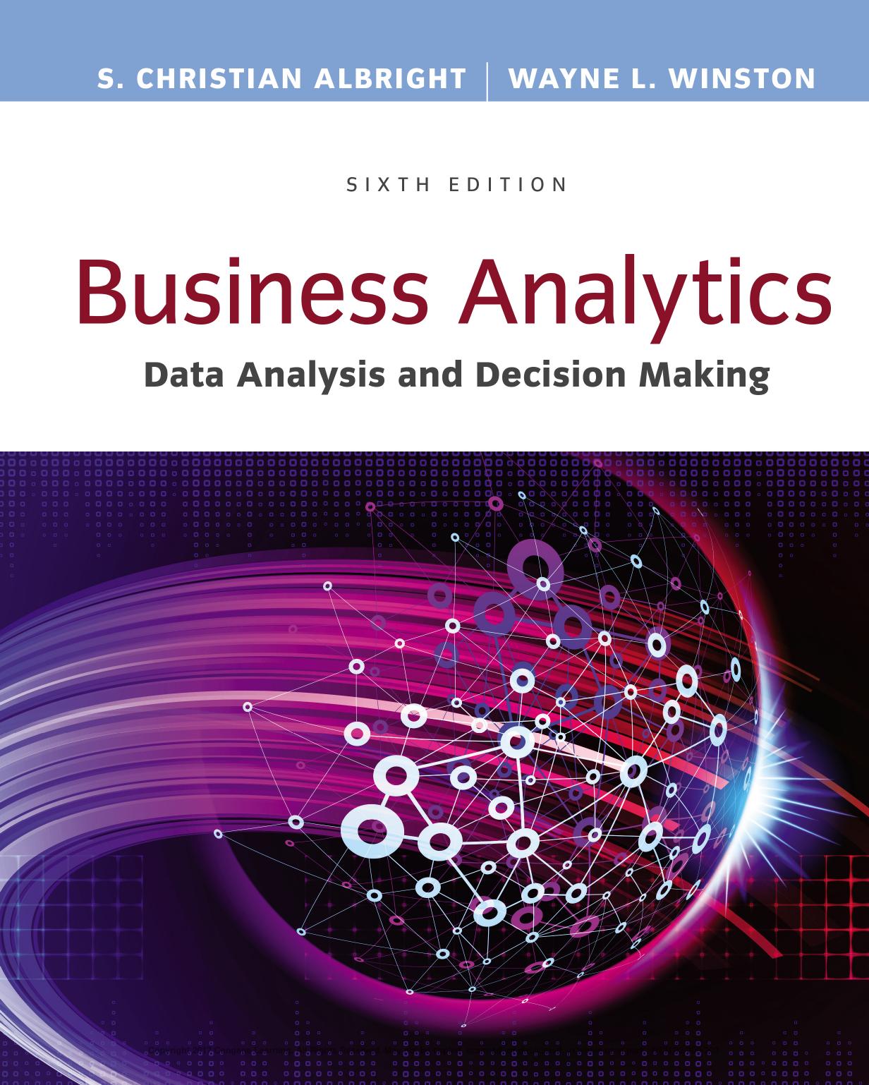Business Analytics  Data Analysis & Decision Making 2016