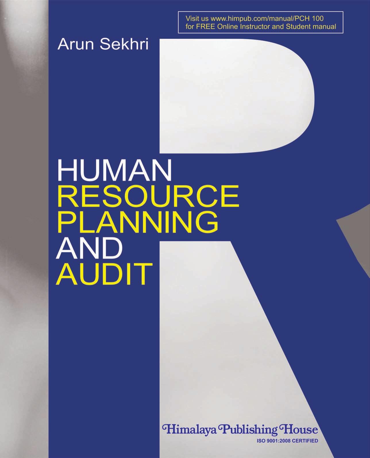 Human Resource Planning and Audit