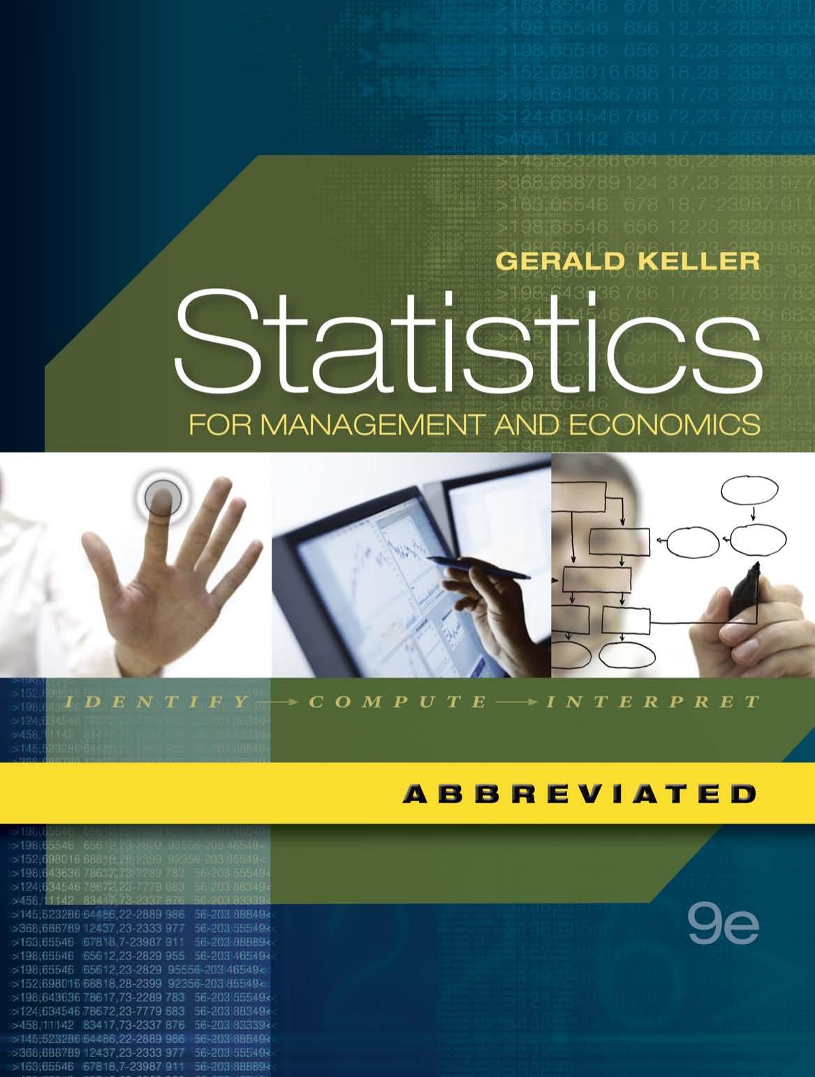 Statistics for Management and Economics, Abbreviated, 9th ed.