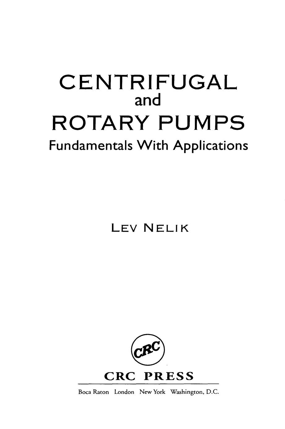 Engineering - Centrifugal And Rotary Pumps
