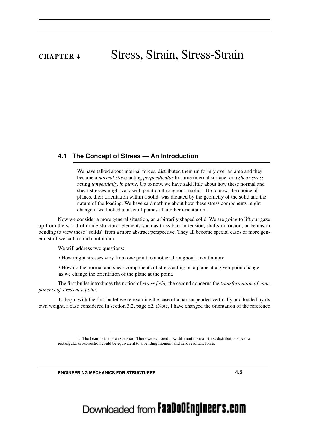Mechanics of solids 4 Stress, Strain, Stress-Strain