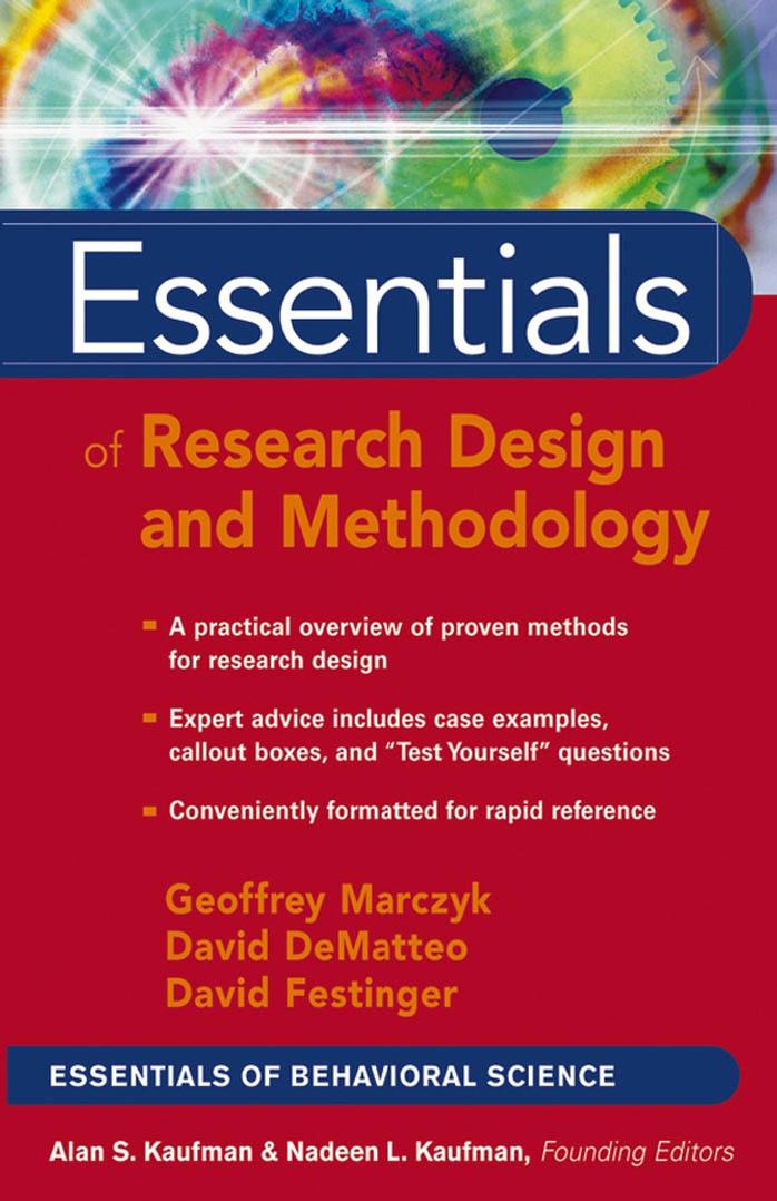 Essentials of Research Design and Methodology, 2005