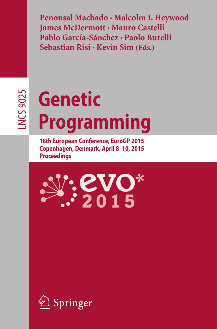 Genetic Programme, 2015