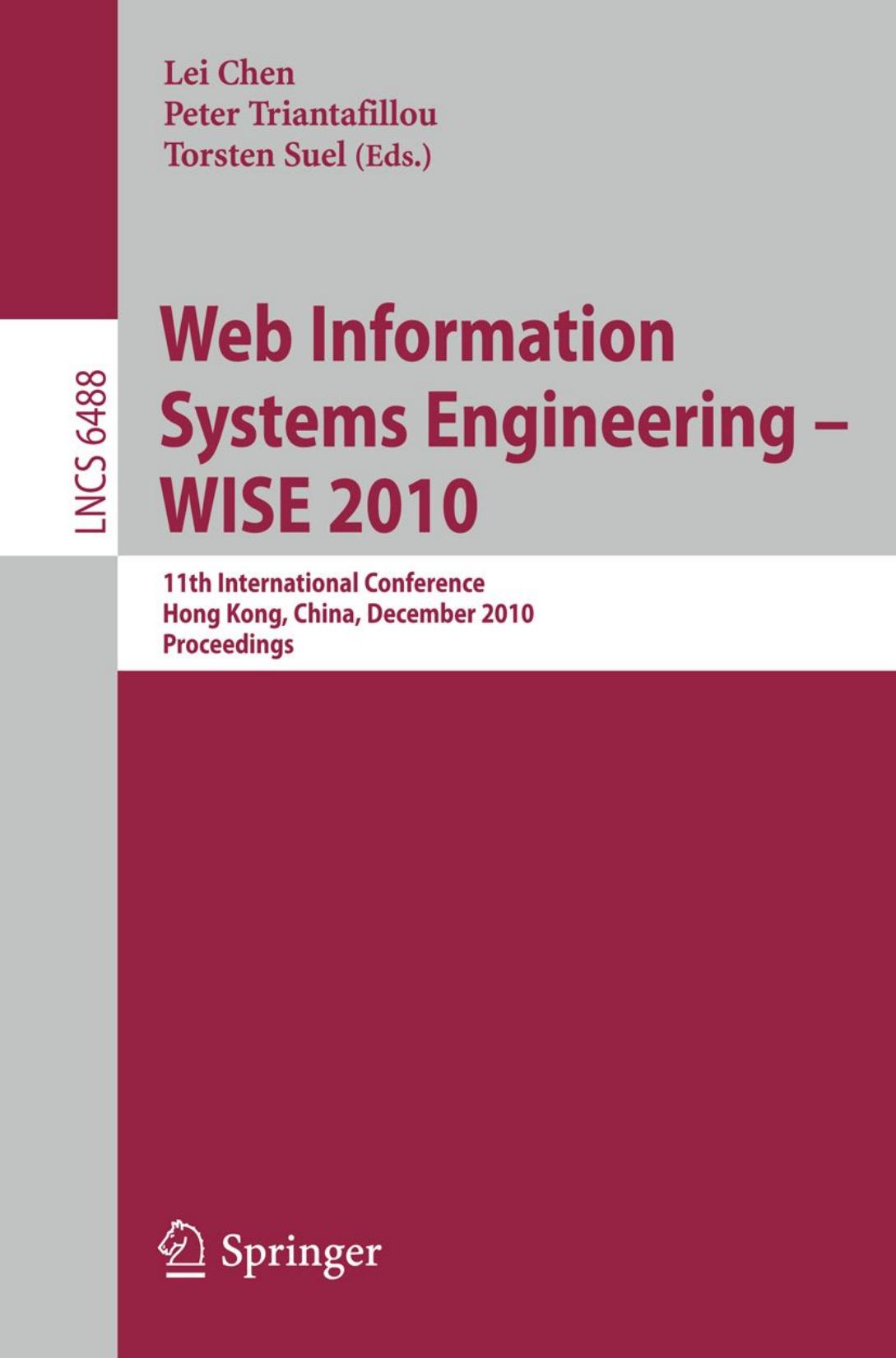 Information Systems and Applications, incl. Internet, 2010