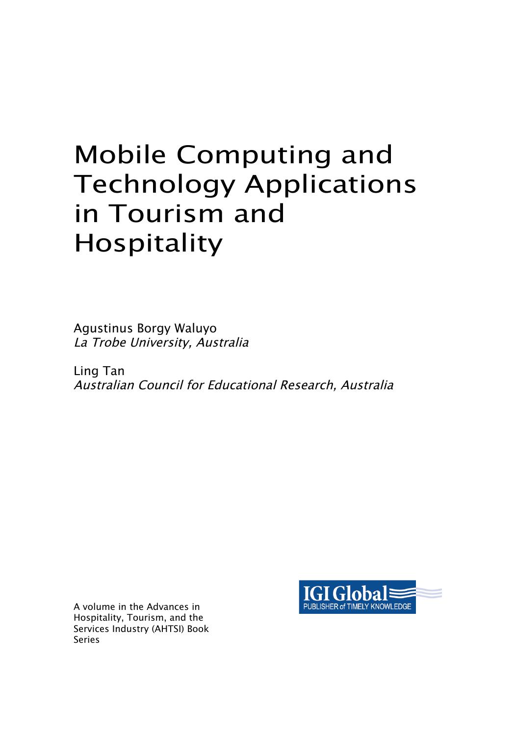 (Advances in Hospitality, Tourism, and the Services Industry) Agustinus Borgy Waluyo (editor), Ling Tan (editor) 2022