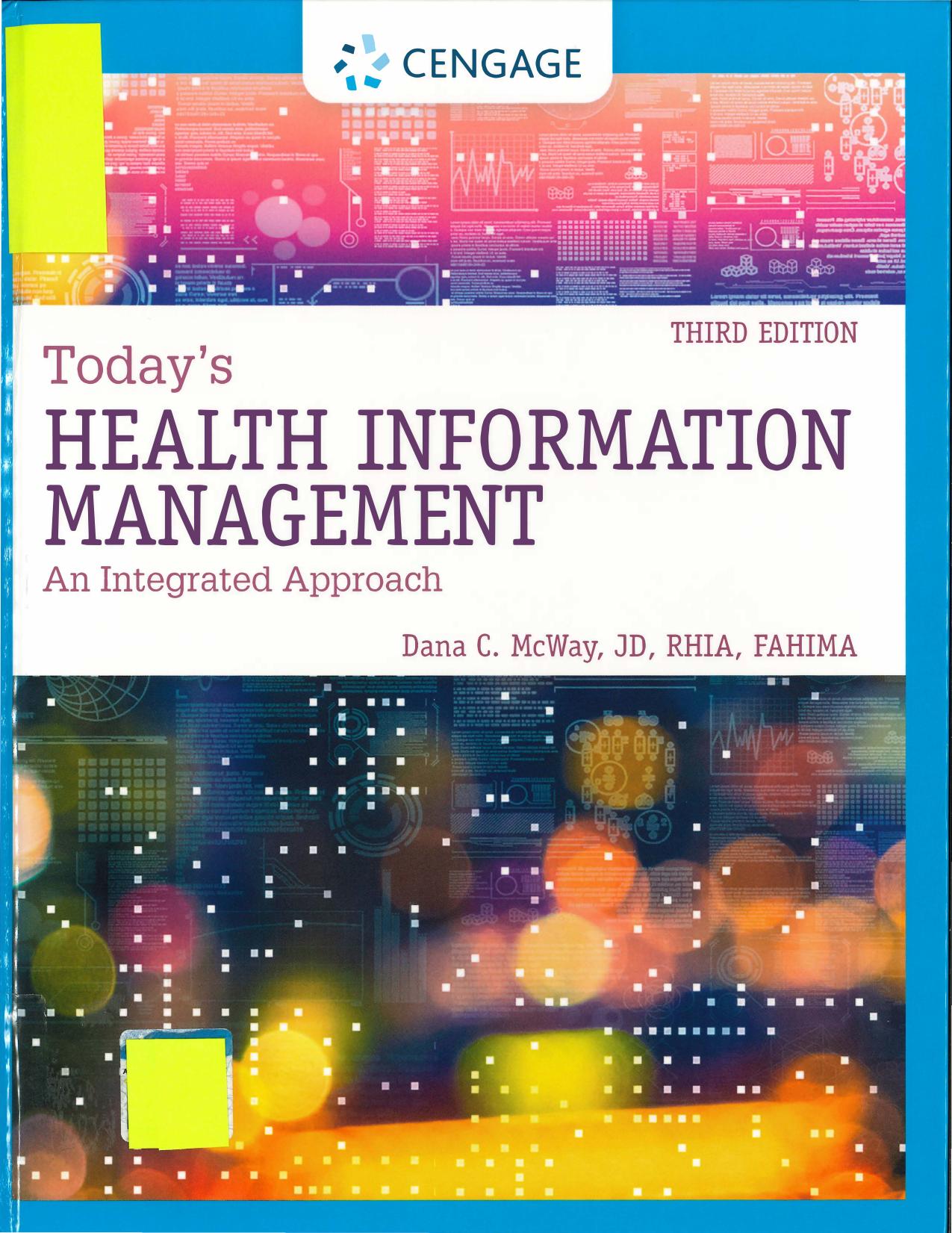 Today's Health Information Management  An Integrated Approach (2022)