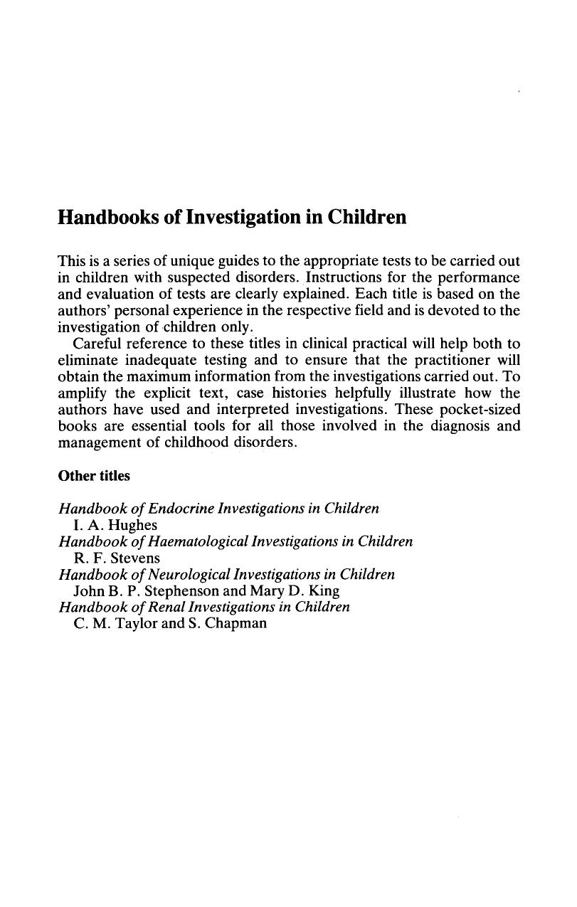 Handbook of Immunological Investigations in Children. Handbooks of Investigation in Children 1990.pdf