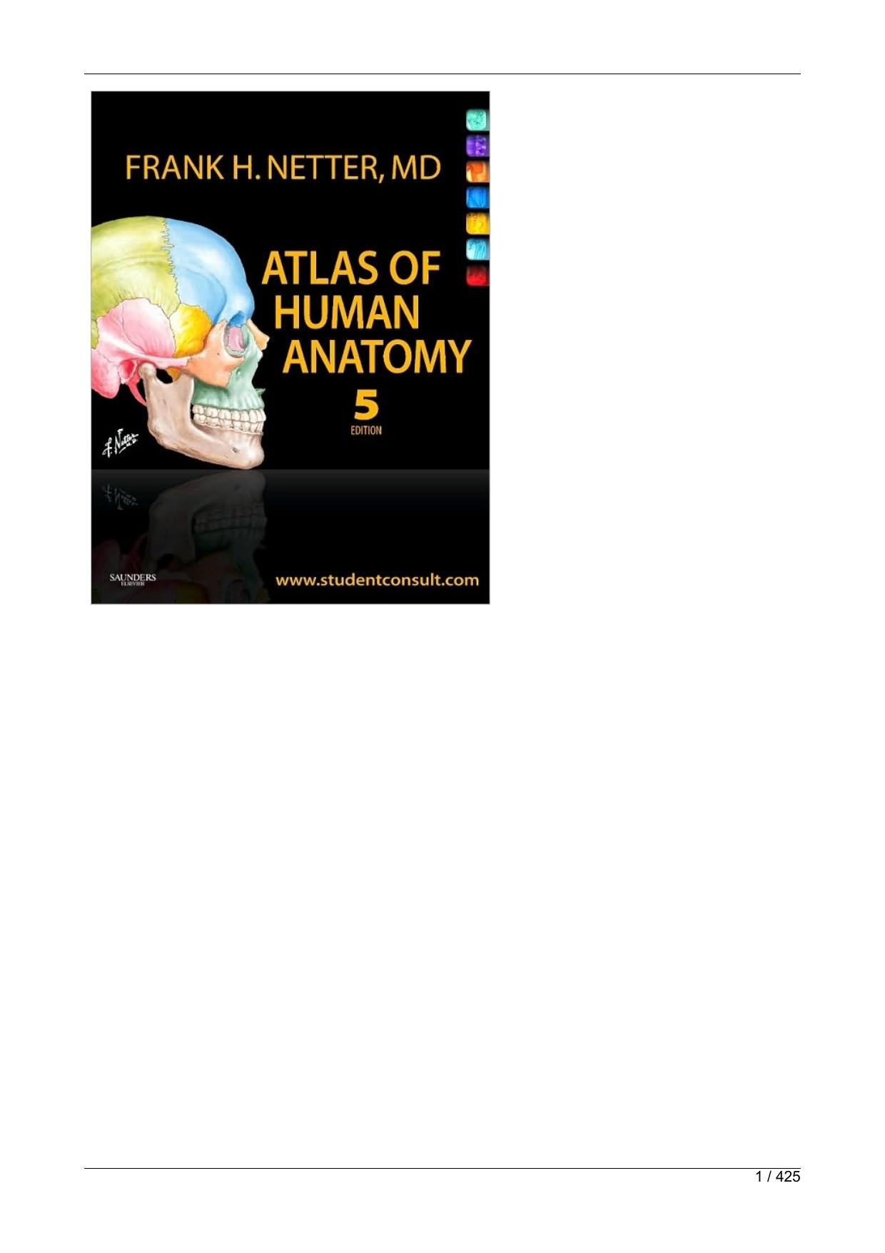 Atlas of Human Anatomy by Netter 5th ed