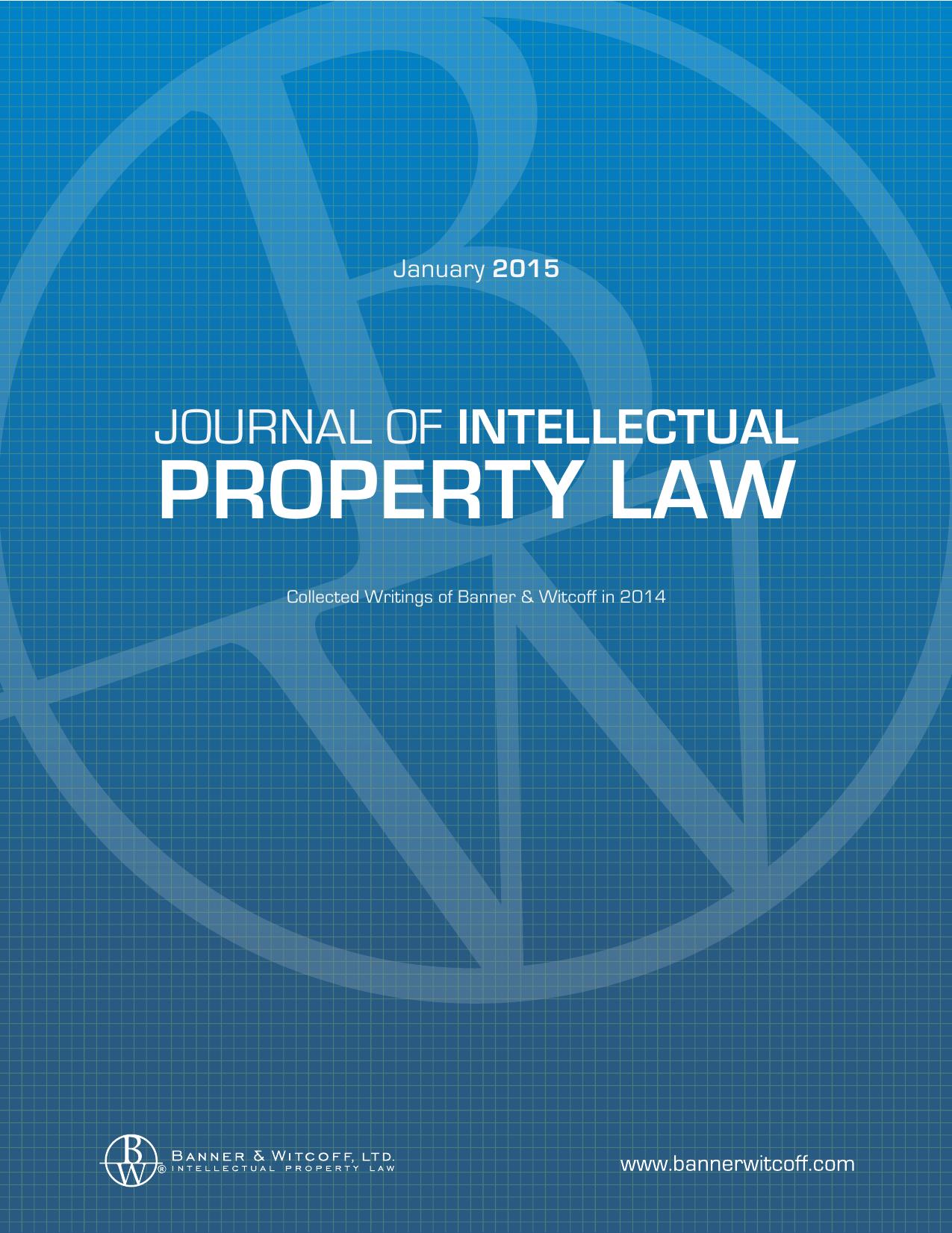 Journal of Intellectual Property Law Law 2015