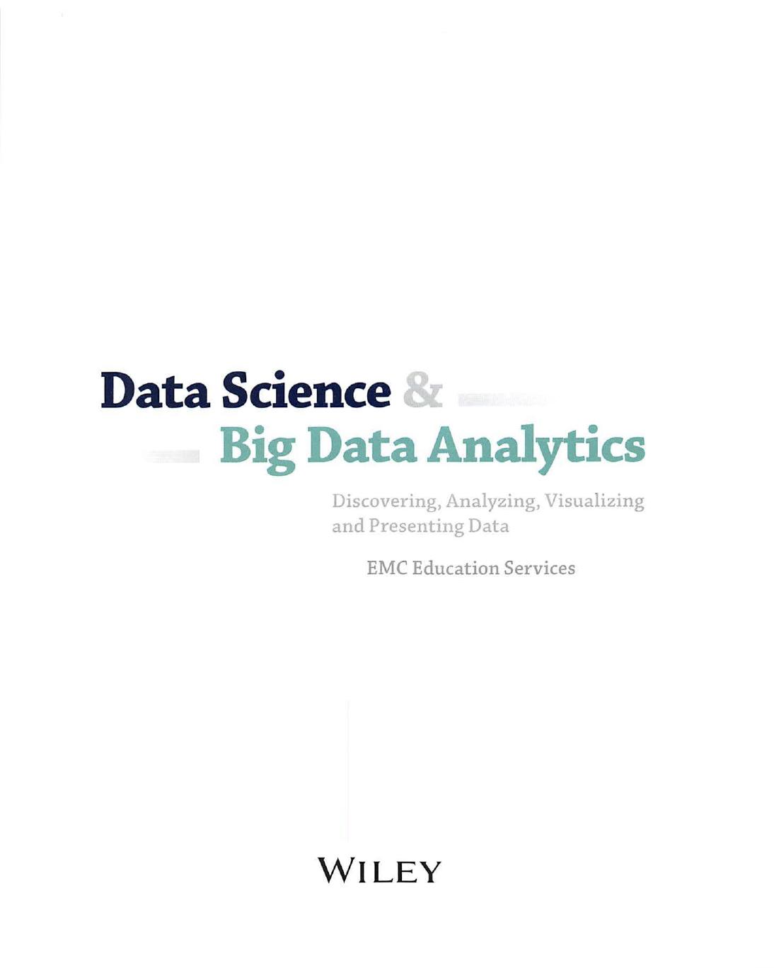 Data Science & Big Data Analytics 2015