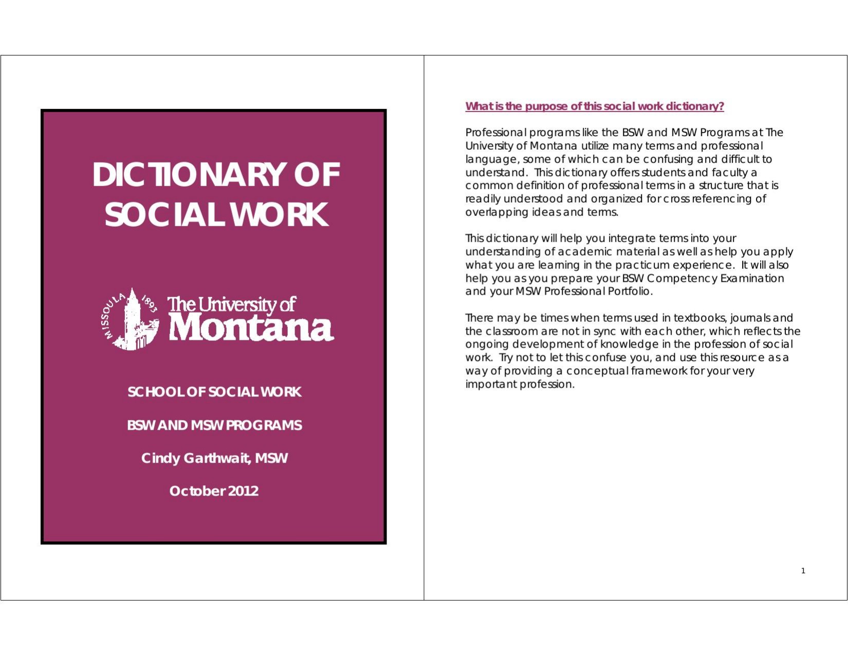 Microsoft Word - Social Work Dictionary_updated 2012-10-23.docx