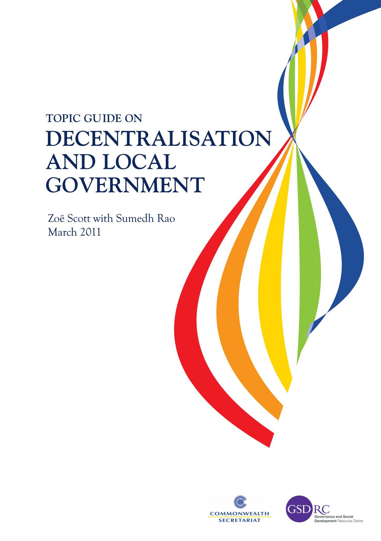 Topic Guide on Decentalisation and Local Government