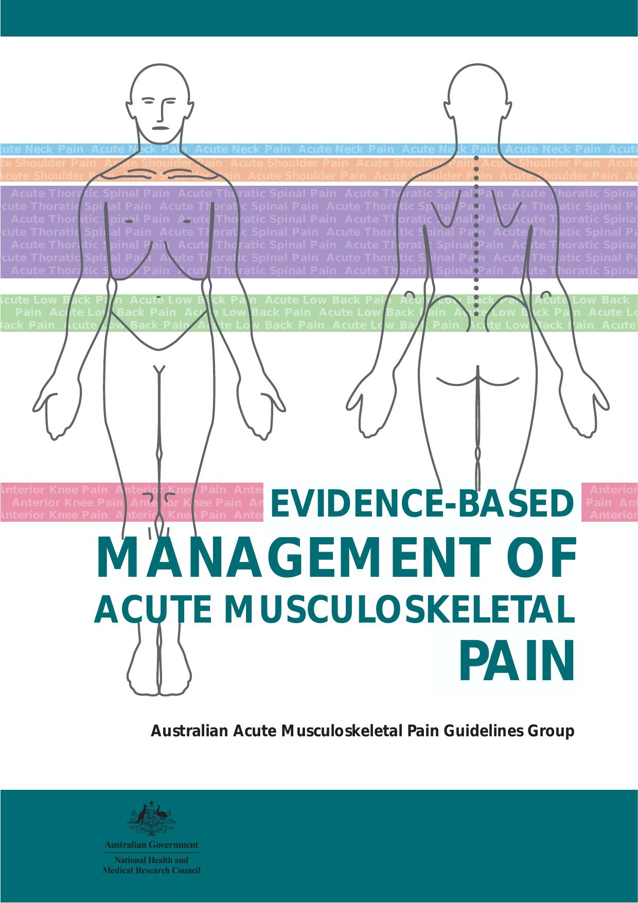 Evidence-Based Management of Acute Musculoskeletal Pain