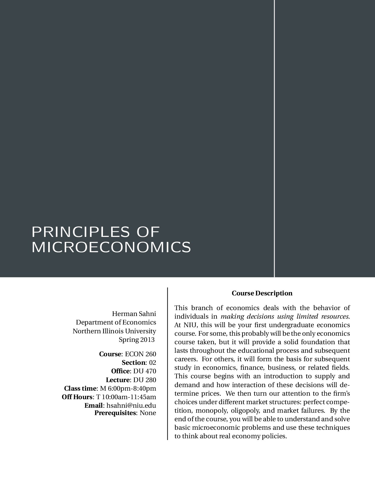 principles of microeconomics