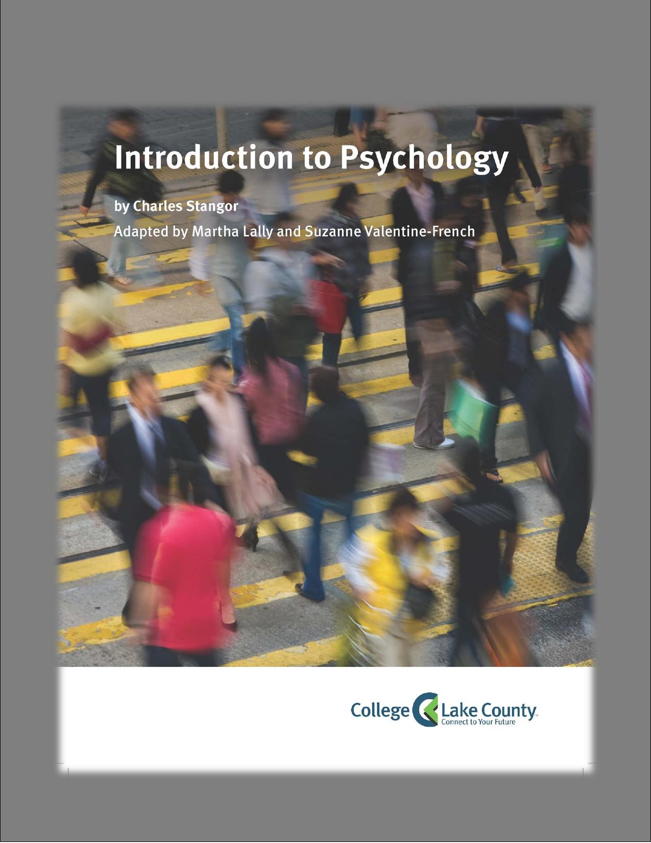 Introduction to Psychology by Charles Stangor 2011