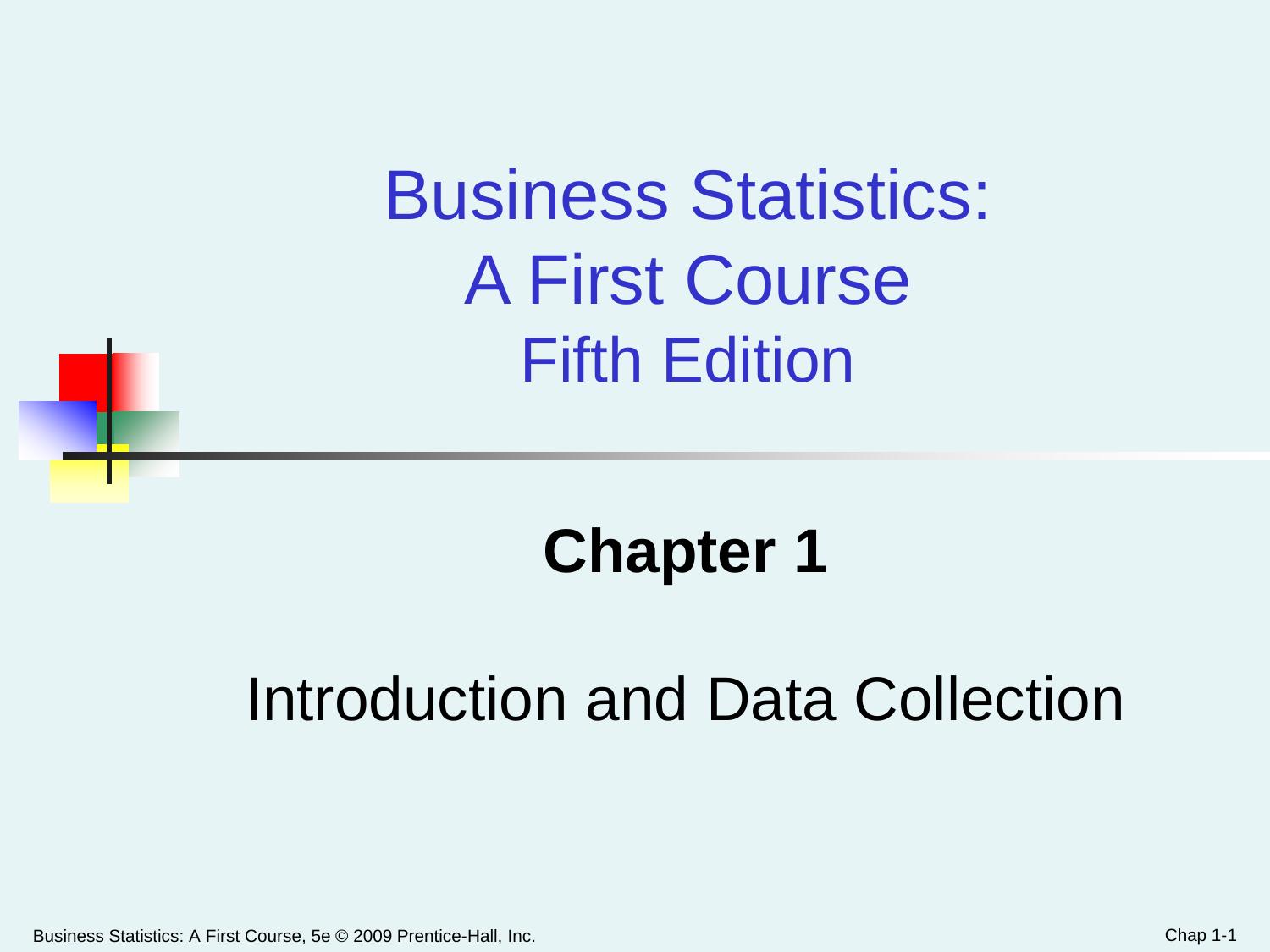 Business Statistics  A First Course