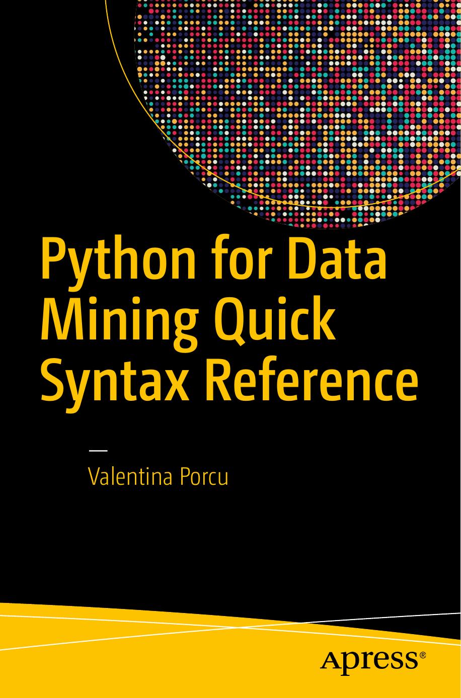 Python for Data Mining Quick Syntax 2019