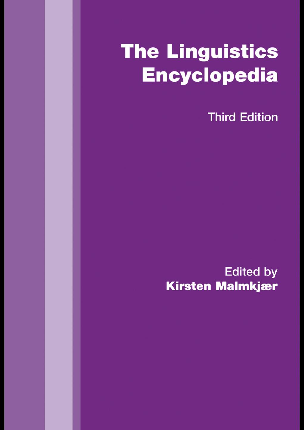 Routledge linguistics encyclopedia 2010