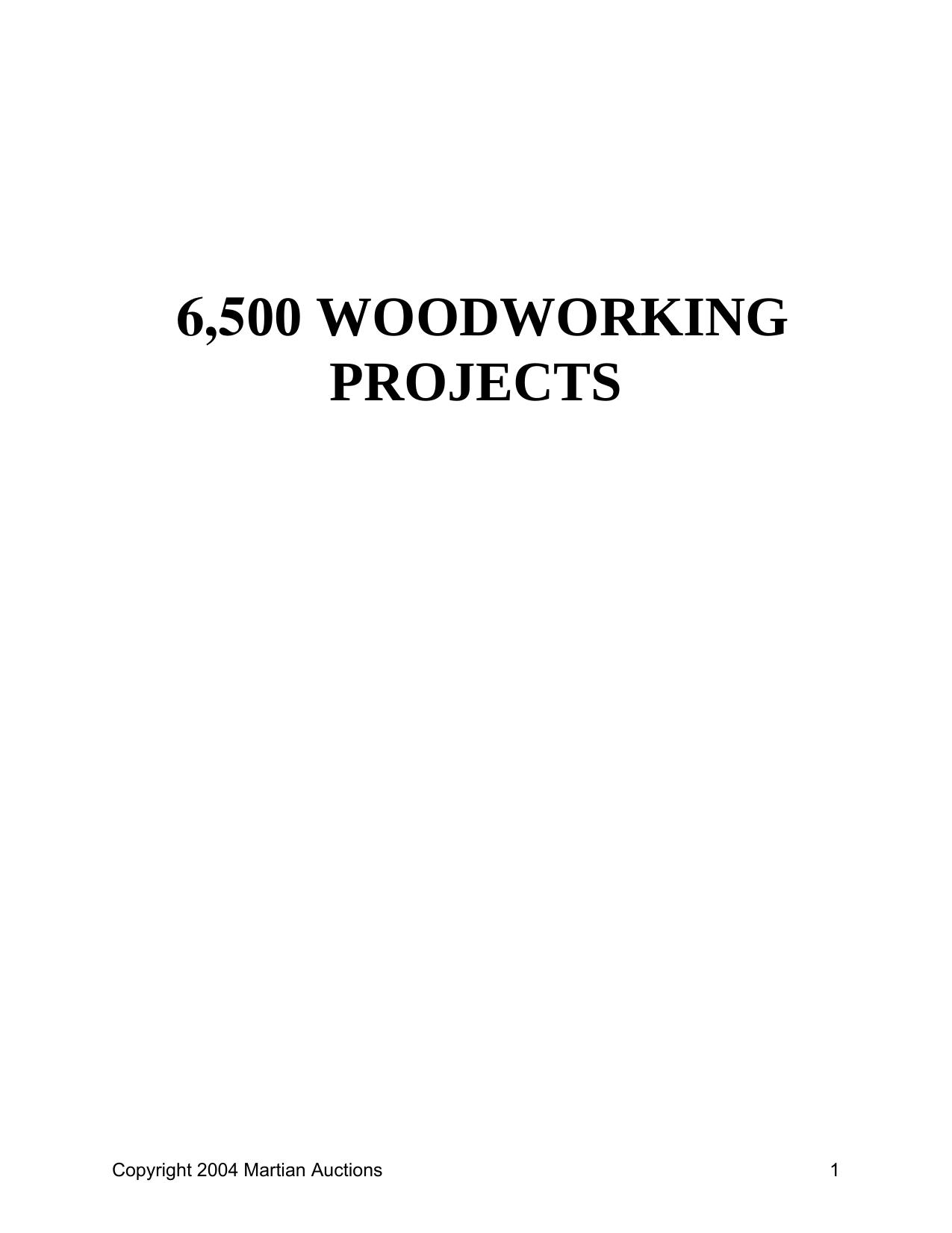 5001 Woodworking Projects