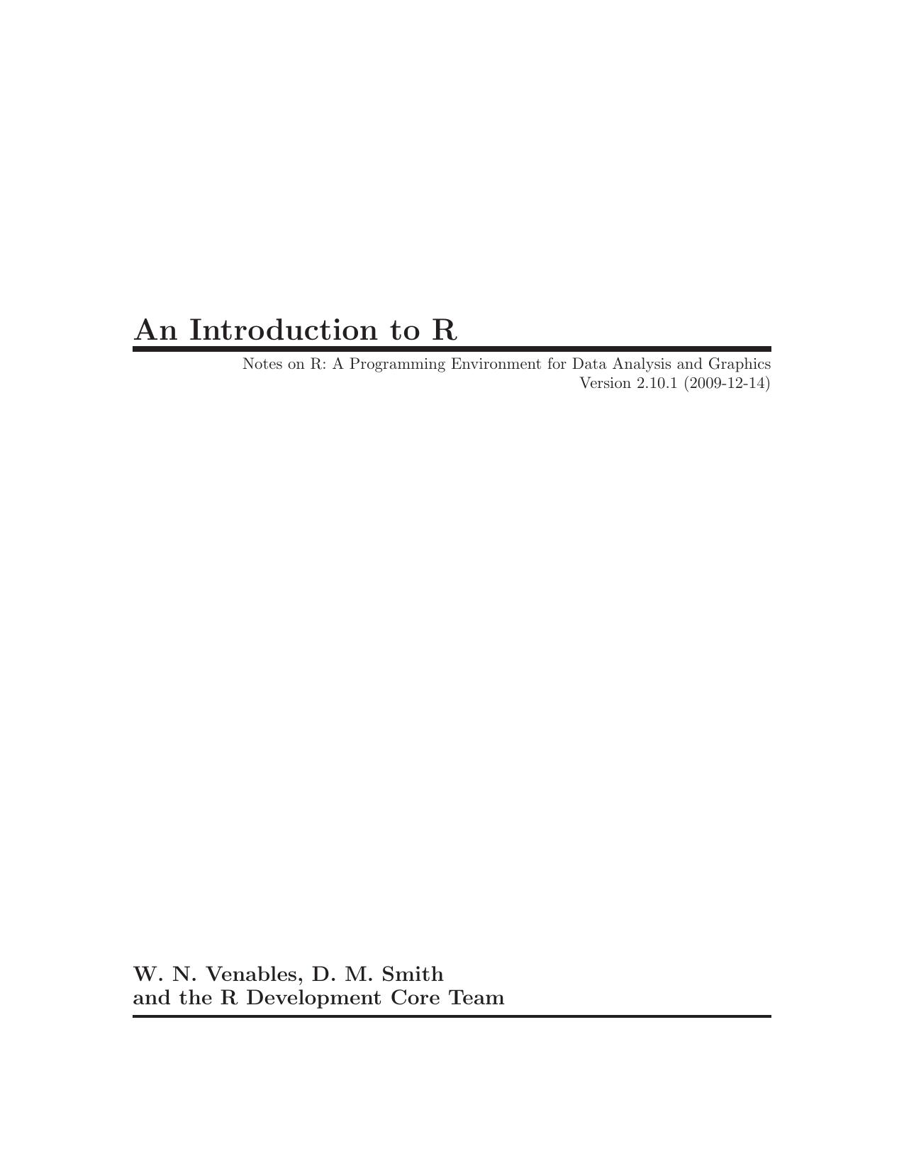 An Introduction to R 1999.pdf