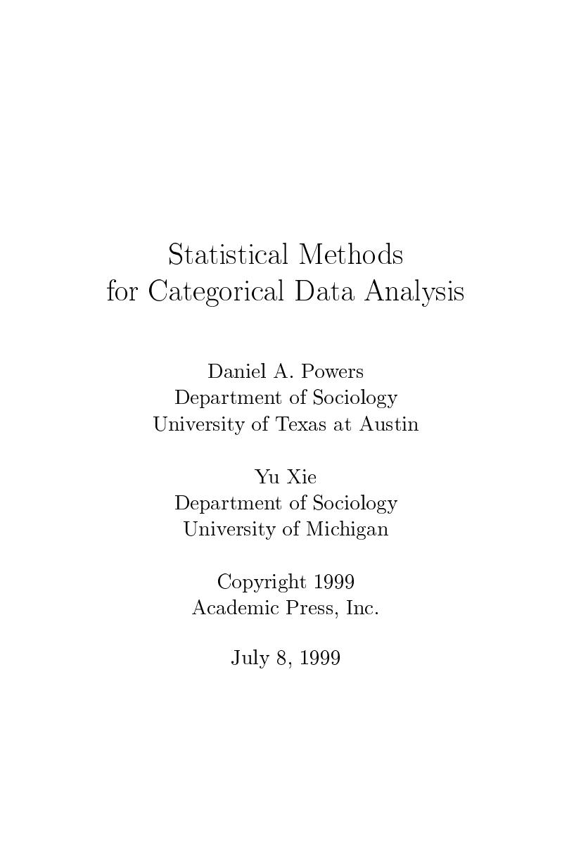categorical data analysis 1999.pdf
