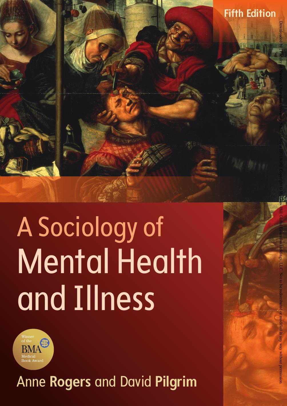 A Sociology of Mental Health and Illness Fifth Edition