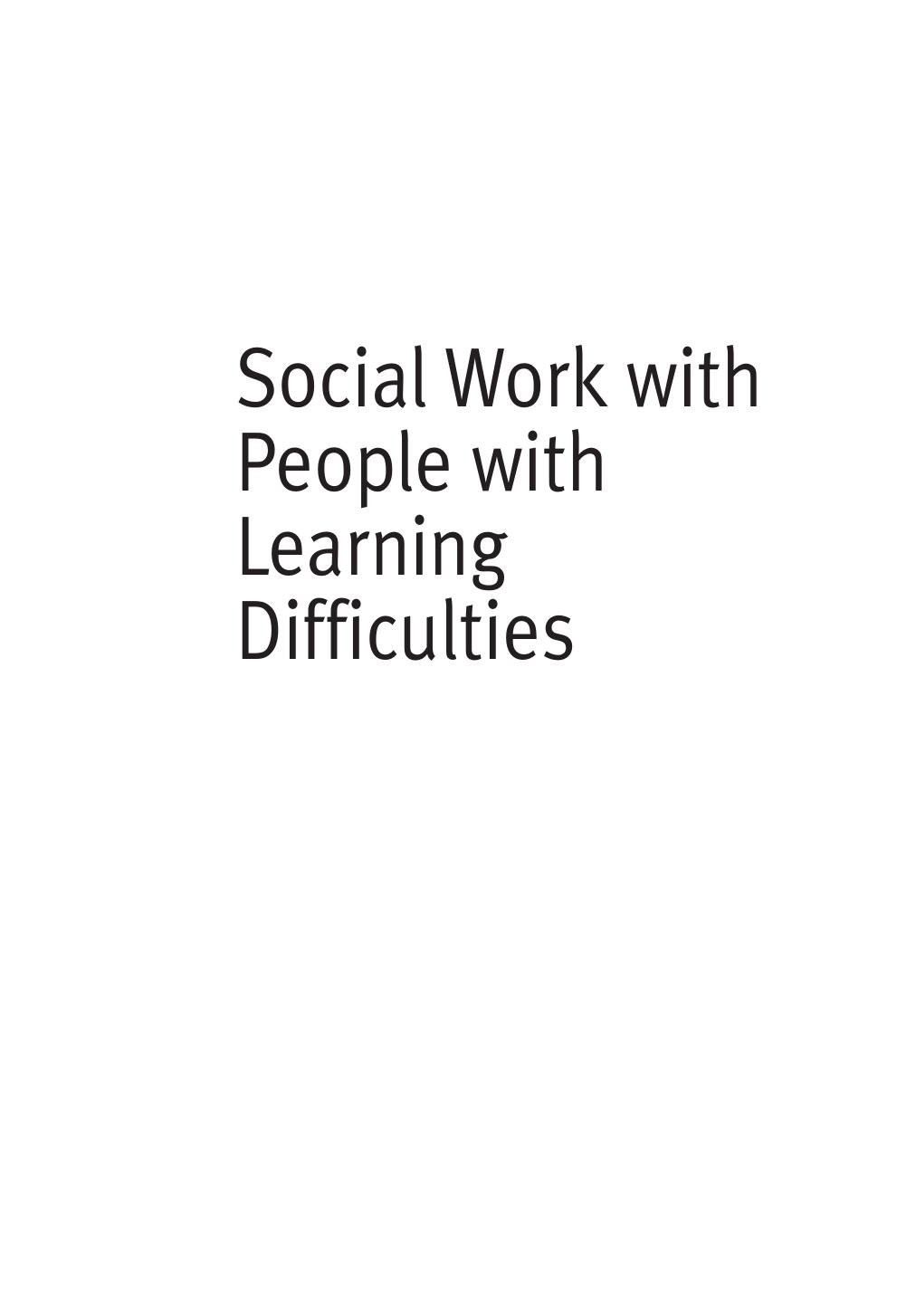 Social Work With People With Learning Difficulties (Transforming Social Work Practice), 2nd Edition ( PDFDrive.com )