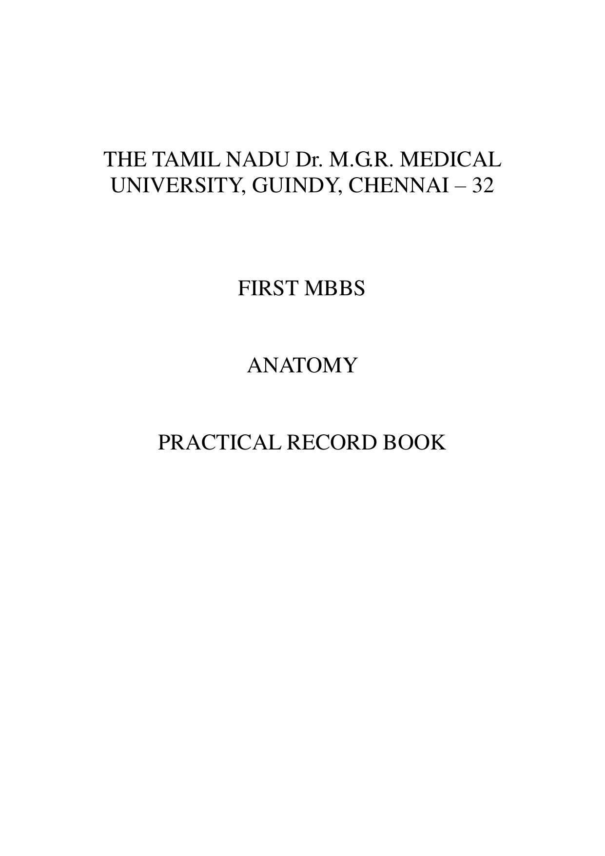 MBBS First year record book-05072017