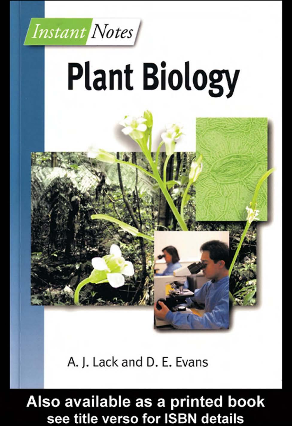 Instant Notes: Plant Biology