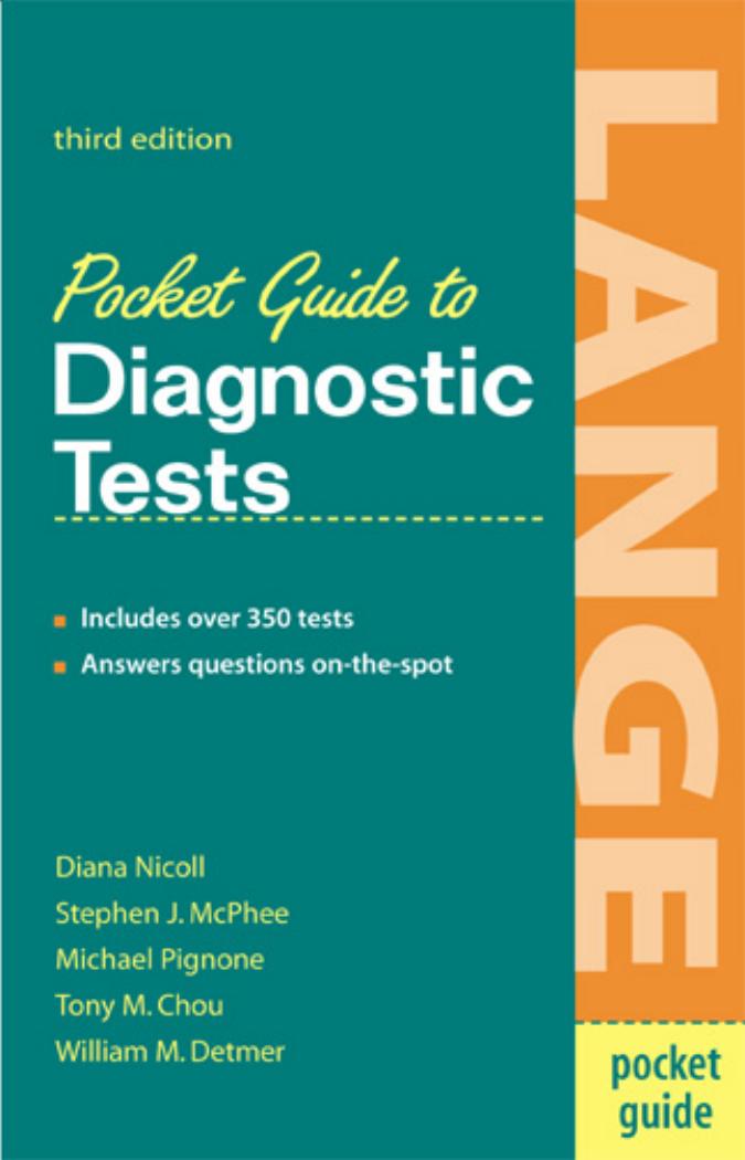 POCKET GUID TO DIAGNOSTIC TEST