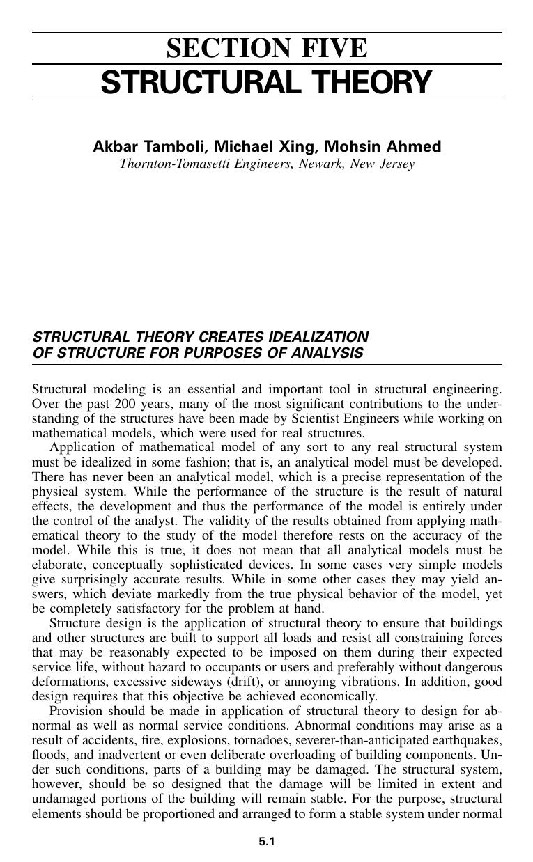 Structural theory
