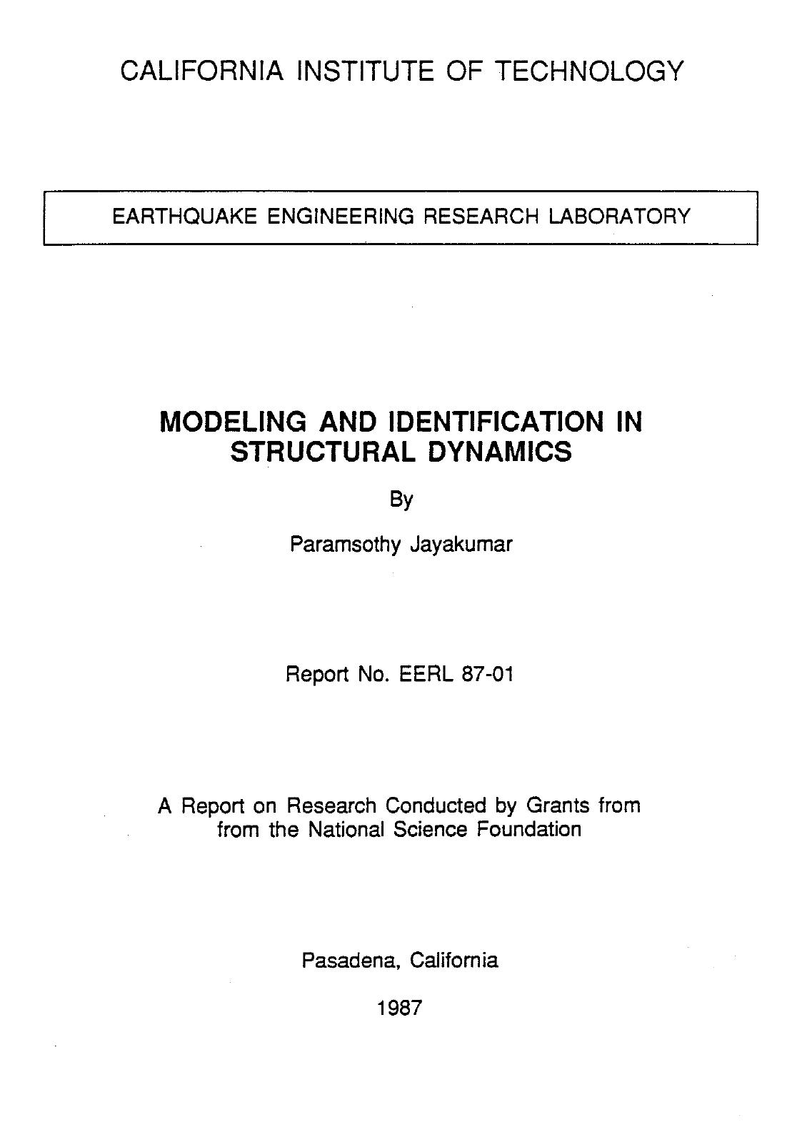 8701-Modeling and identification in structural dynamics