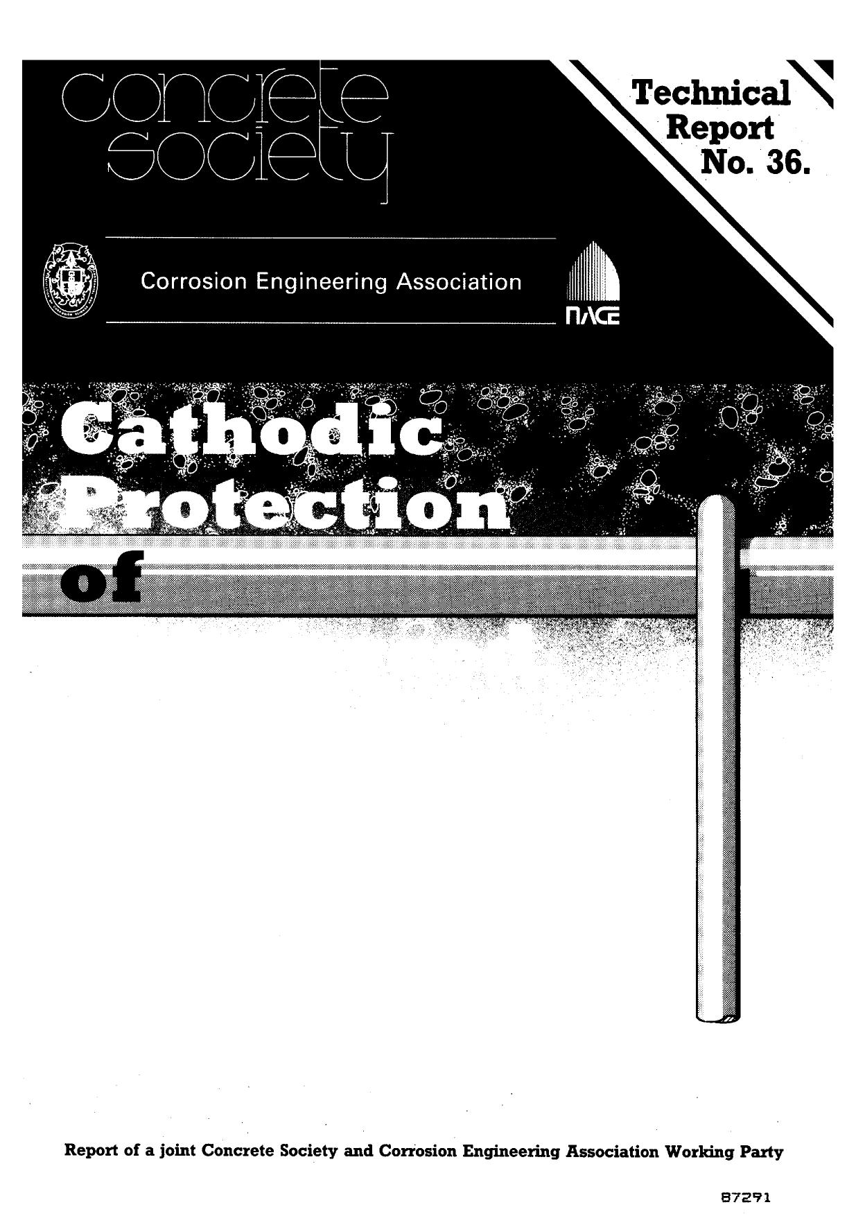 Cathodic protection of reinforced concrete