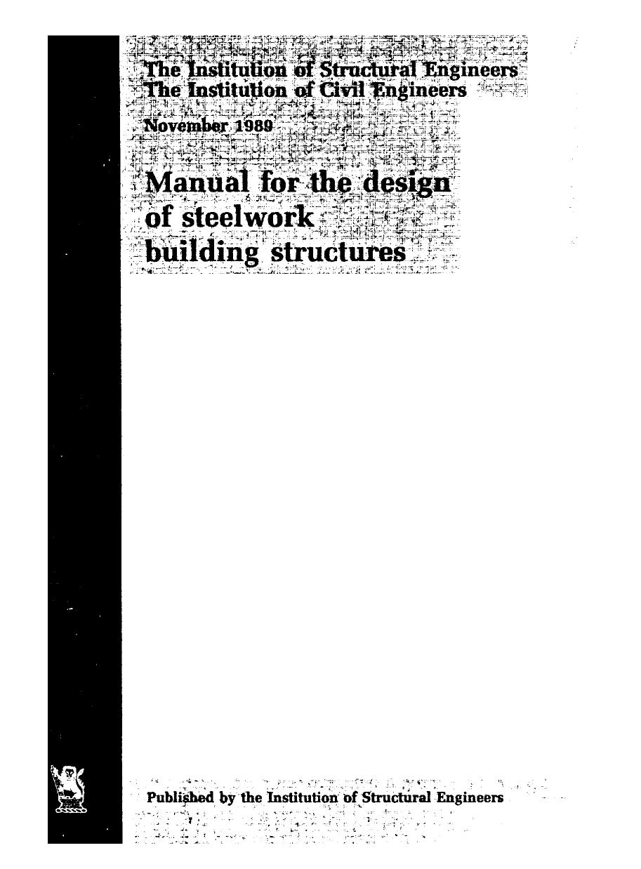 ISE manual for the design of steelwork building structures