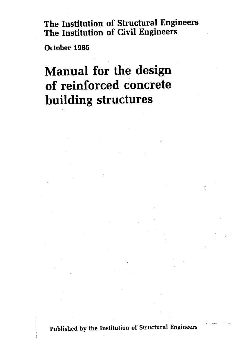 Manual for the design of reinforced concrete building struct(1)