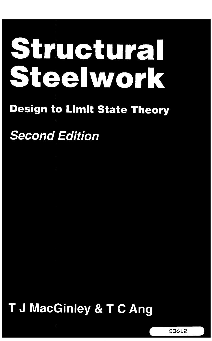 Structural steelwork- design to limit state theory, 2nd edit