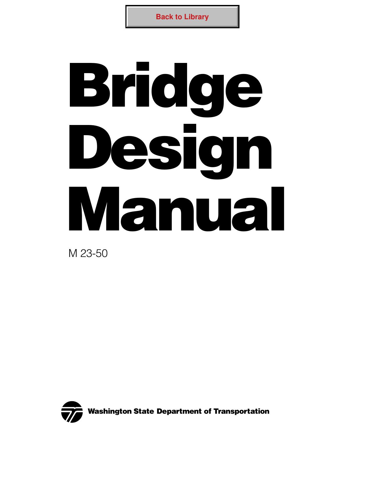 Bridge Design Manual  M 23-50