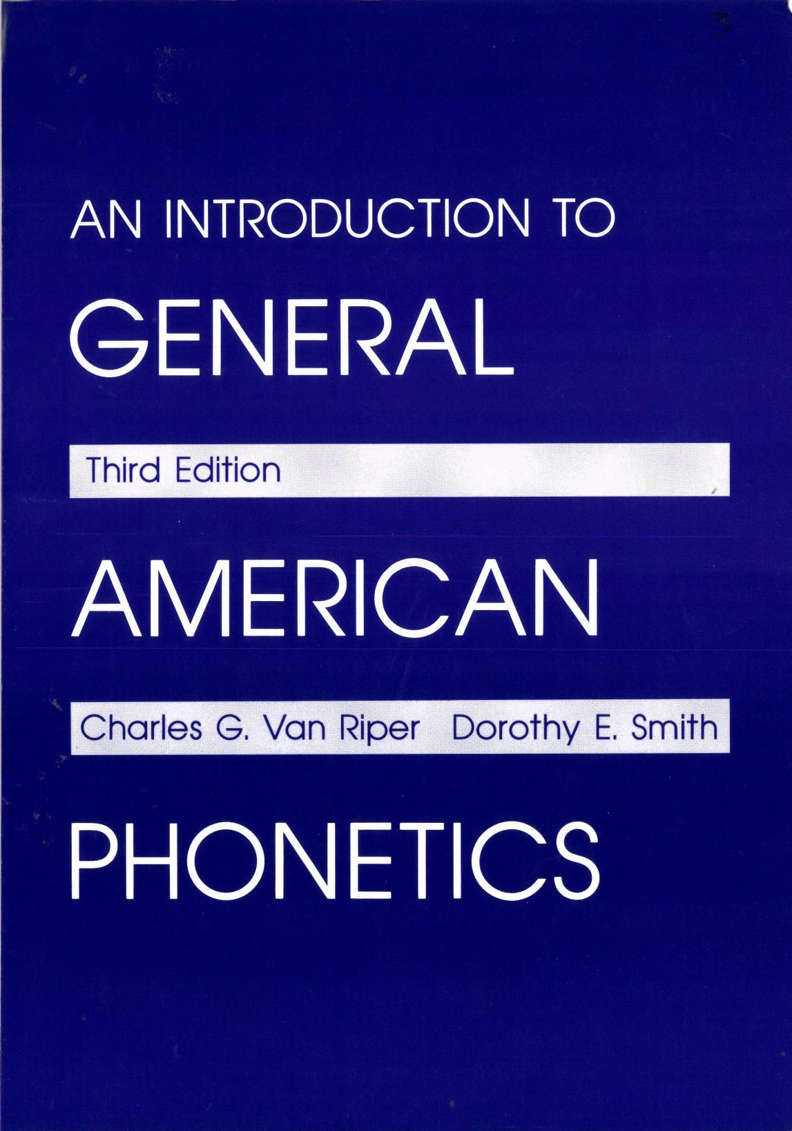 An Introduction to General American Phonetics-Waveland Pr Inc 1992