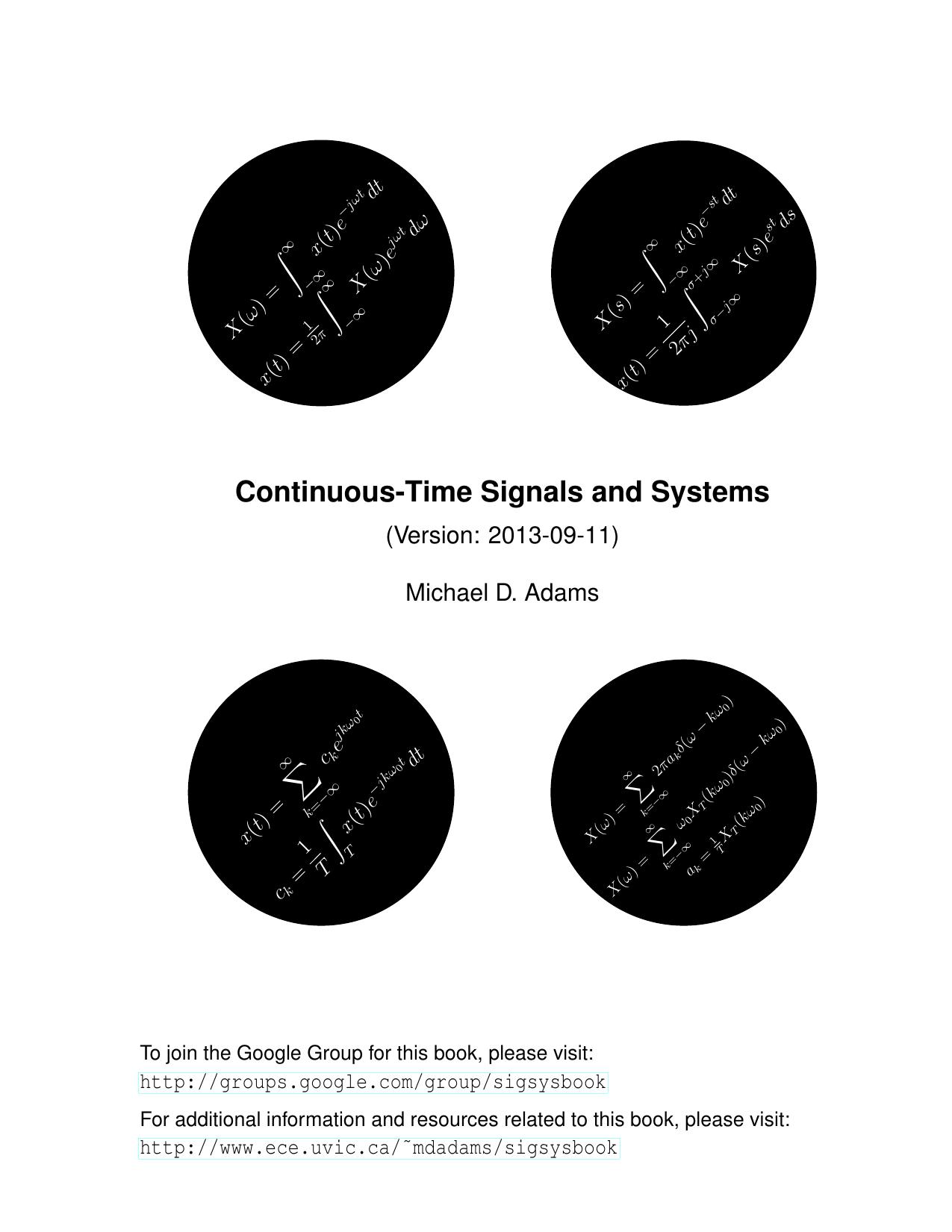 Continuous-Time Signals and Systems