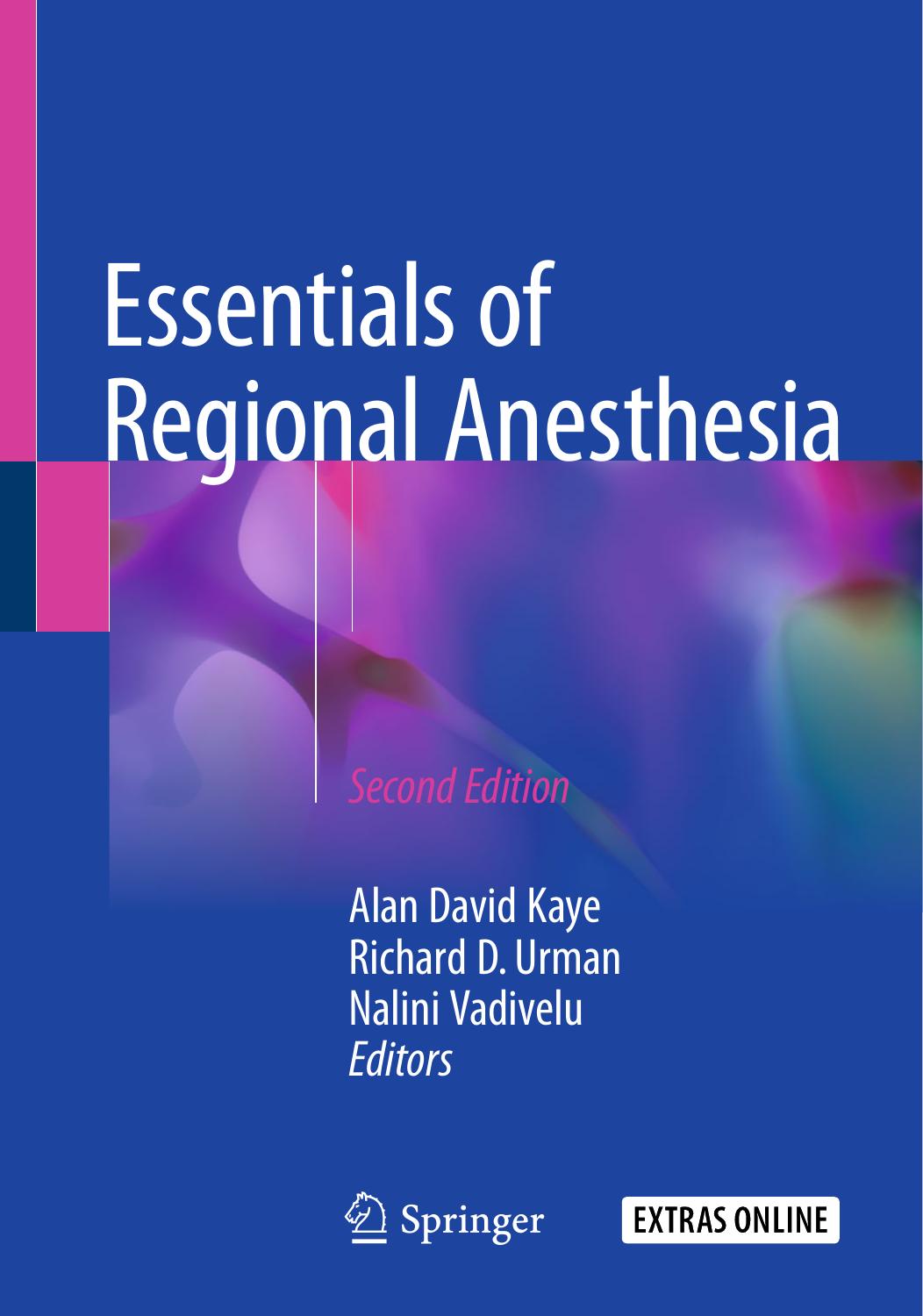 Essentials of Regional Anesthesia 2nd ed 2018