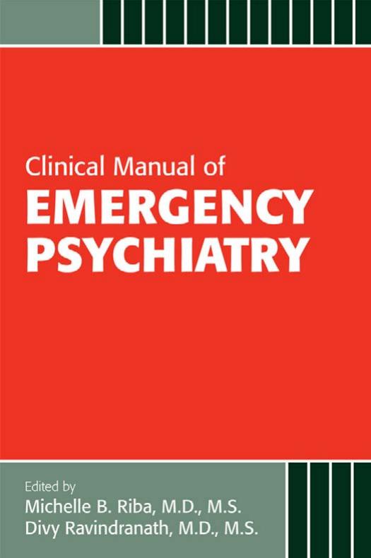 Clinical Manual of Emergency Psychiatry