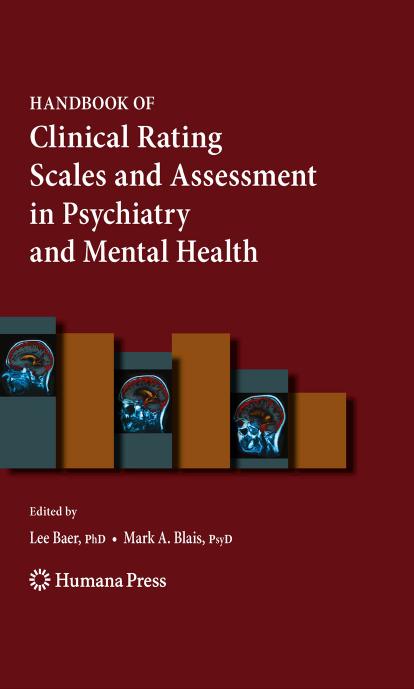 Handbook of Clinical Rating Scales and Assessment in Psychiatry and Mental Health 2010